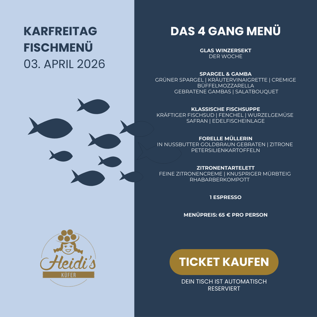 Karfreitag Fischmenü 03.04.2026