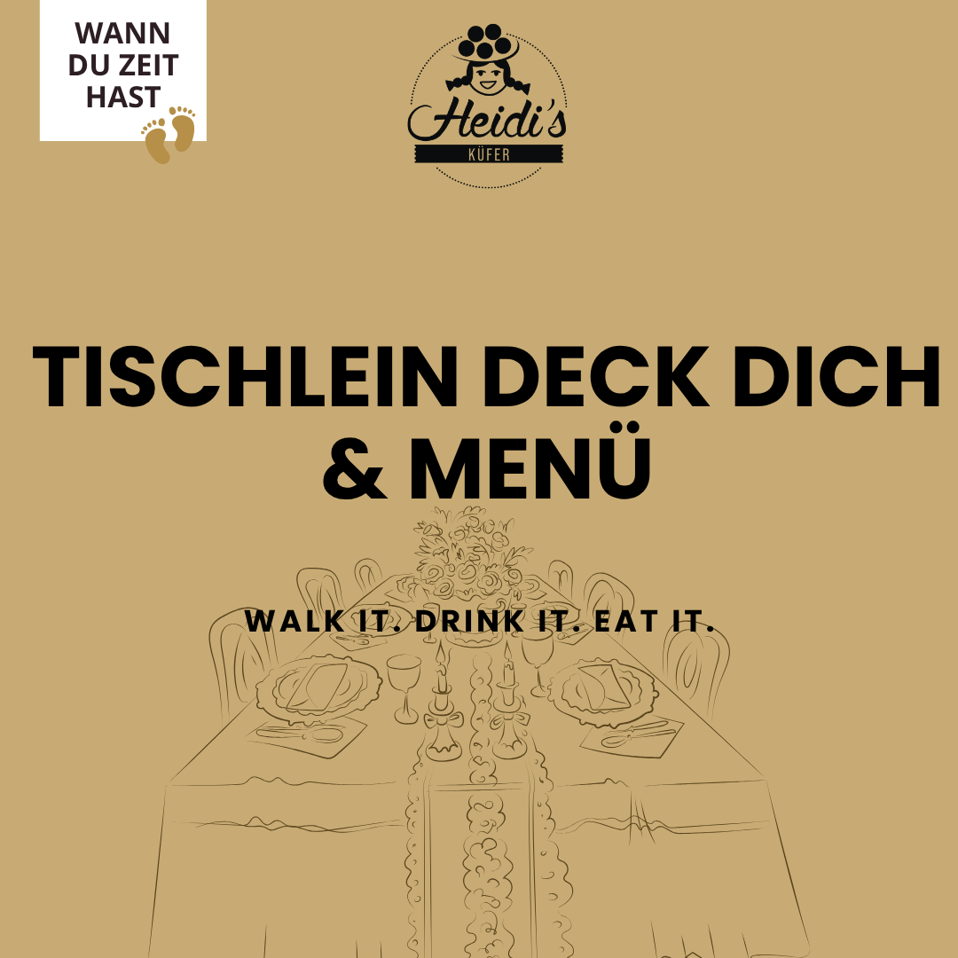 Geheimes Weinberge Picknick "Tischlein deck dich" ab 8 Personen